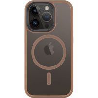 Tactical Hyperstealth priehľadný kryt s MagSafe pre iPhone 14 Pro - hnedý