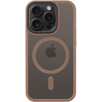 Tactical Hyperstealth transparentný kryt s MagSafe pre iPhone 15 Pro - hnedý