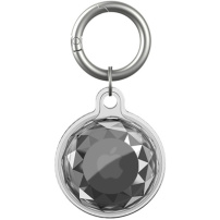 Transparentný obal s diamantovým efektom pre AirTag 1 / 2 - sivý