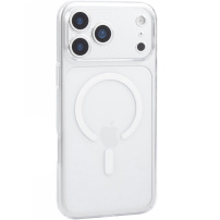 JOYROOM Crystal lesklý transparentný kryt s MagSafe pre iPhone 17 Pro Max - číry