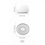 Náhradné silikónové štuple pre AirPods Pro 3 - S - biele