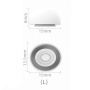 Náhradné silikónové štuple pre AirPods Pro 3 - L - biele