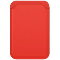 Výsuvné magnetické puzdro na karty pre iPhone - červené