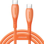 JOYROOM S-A59 nabíjací a dátový kábel - USB-C na USB-C - 1,2 m - oranžový