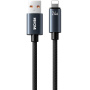 WEKOME WDC-63i opletaný nabíjací a dátový kábel - USB-A na Lightning - 1,2 m - čierny