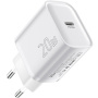 ESSAGER ES-CD53 rýchlonabíjací adaptér s portom USB-C - 20W - biely