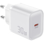 ESSAGER ES-CD52 rýchlonabíjací adaptér s portom USB-C - 30W - biely
