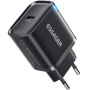 ESSAGER ES-CD52 rýchlonabíjací adaptér s portom USB-C - 30W - čierny