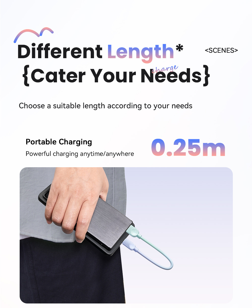 ESSAGER ES-X73 opletený nabíjací a dátový kábel - USB-A na USB-C - 1 m - zelenoružový