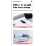 ESSAGER Crystal Clear opletený nabíjací a dátový kábel - USB-C na Lightning - 1 m - modrofialový