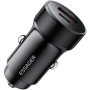 ESSAGER ES-CC24 autonabíjačka s portmi USB-C / USB-A - 30W - čierna