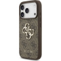 Guess 4G Metal Logo kryt pre iPhone 17 Pro - hnedý