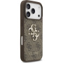 Guess 4G Metal Logo kryt pre iPhone 17 Pro - hnedý