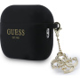 Guess 4G Charms silikónový obal pre AirPods Pro 3 - čierny