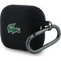 Lacoste Croc Logo silikónový obal s karabínou pre AirPods Pro 3 - čierny