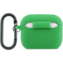 Lacoste Croc Logo silikónový obal s karabínou pre AirPods Pro 3 - zelený