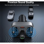 Baseus S09 Pro Bluetooth FM transmitter do auta s portmi USB-C / 2x USB-A - čierny