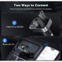 Baseus S09 Pro Bluetooth FM transmitter do auta s portmi USB-C / 2x USB-A - čierny