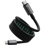 Baseus Tungsten Gold magnetický nabíjací a dátový kábel - USB-C na USB-C - 1 m - čierny
