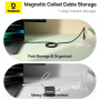 Baseus Tungsten Gold magnetický nabíjací a dátový kábel - USB-C na USB-C - 1 m - čierny