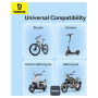 Baseus PrimeTrip držiak na bicykel a motorku na riadidlá pre iPhone - tmavosivý