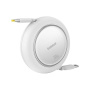 Baseus Free2Pull výsuvný nabíjací a dátový kábel - USB-C na USB-C - 1 m - biely