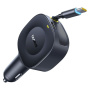 Baseus PrimeTrip VR2 sada autonabíjačky s portom USB-C a výsuvného kábla USB-C - 60W - 0,8 m - čierna
