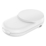BELKIN Ultra Charge Qi2 2v1 skladací magnetický bezdrôtový stojanček pre iPhone / AirPods - 25W - biely