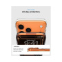 Spigen Ultra Hybrid transparentný kryt s oranžovým MagSafe pre iPhone 17 Pro Max - číry