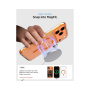 Spigen Ultra Hybrid transparentný kryt s oranžovým MagSafe pre iPhone 17 Pro Max - číry