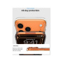 Spigen Ultra Hybrid transparentný kryt s oranžovým MagSafe pre iPhone 17 Pro - číry