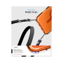 Spigen Ultra Hybrid transparentný kryt s oranžovým MagSafe pre iPhone 17 Pro - číry