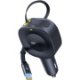 Baseus PrimeTrip VR2 sada autonabíjačky s portom USB-C a výsuvného kábla USB-C - 60W - 0,8 m - čierna