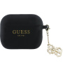 Guess 4G Charms silikónový obal pre AirPods Pro 3 - čierny