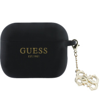 Guess 4G Charms silikónový obal pre AirPods Pro 3 - čierny