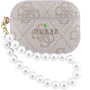Guess 4G Classic Logo Pearl Strap obal pre AirPods Pro 3 - ružový