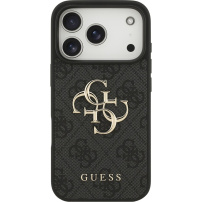 Guess 4G Metal Logo kryt pre iPhone 17 Pro Max - sivý