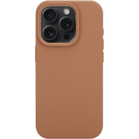 Tactical Velvet Smoothie silikónový kryt s MagSafe pre iPhone 15 Pro - hnedý