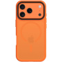 Tactical Hyperstealth transparentný kryt s MagSafe pre iPhone 17 Pro - oranžový