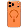 Spigen Ultra Hybrid transparentný kryt s oranžovým MagSafe pre iPhone 17 Pro Max - číry