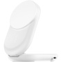 BELKIN Ultra Charge Qi2 2v1 skladací magnetický bezdrôtový stojanček pre iPhone / AirPods - 25W - biely
