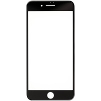 Predné dotykové sklo, vrátane OCA lepidla, rámčekov pre predný fotoaparát, proximity senzora a mriežky pre slúchadlo, pre iPhone 8 Plus – čierna