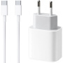 Appleking 2v1 rýchlonabíjacia súprava 20W USB-C adaptér a USB-C / USB-C kábel pre iPhone / iPad – biela