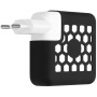 Silikónový dierovaný ochranný obal na adaptér 45W - čierny