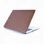 Kryt s koženým povrchom pre MacBook Air 13" (A1237 / A1304 / A1369 / A1466) - hnedý