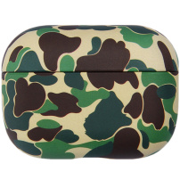 Maskáčový odolný a prachotesný obal pre AirPods Pro - zelený