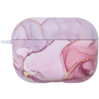 Mramorový ochranný obal pre AirPods Pro - fialovo-ružový
