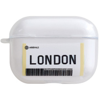 Silikónový obal v dizajne letenky pre AirPods Pro - Londýn
