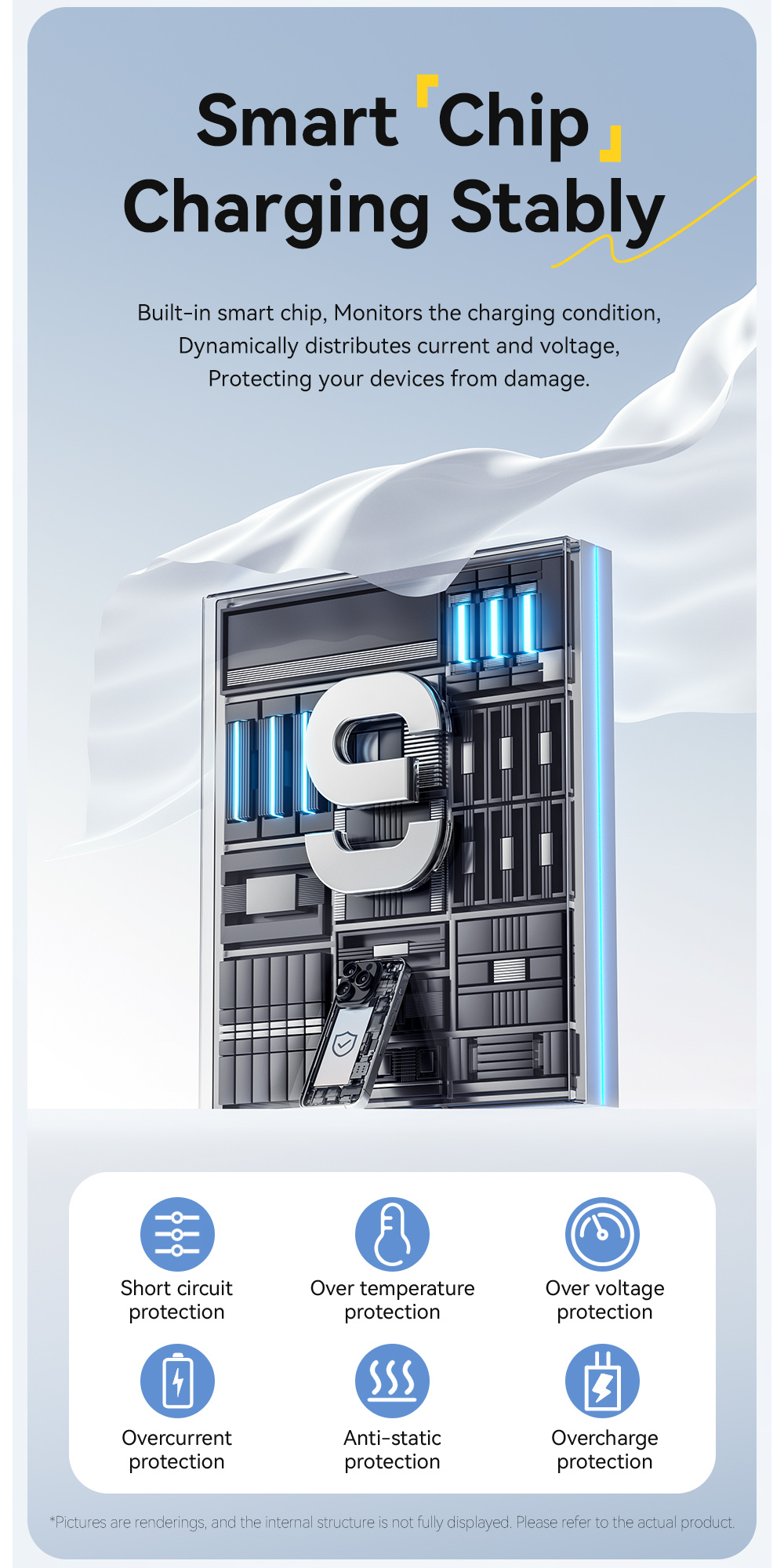 ESSAGER S9 GaN rýchlonabíjací adaptér s portom USB-A - 18W - biely