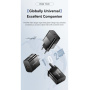 ESSAGER X9 GaN rýchlonabíjací adaptér s portom USB-C - 30W - čierny